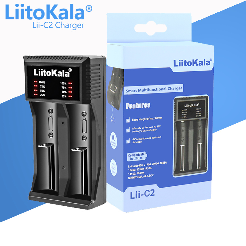 Chargeur double batteries 18650 Lii-202